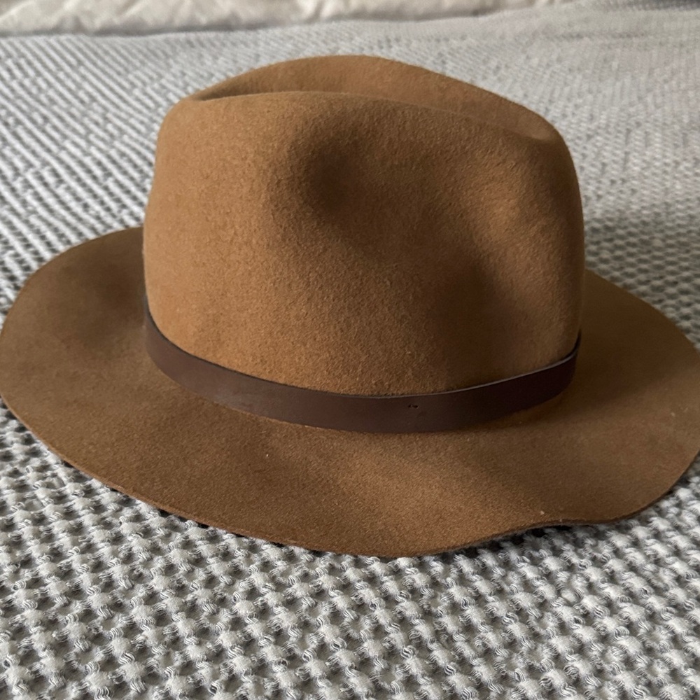 H&M Wool Classic Brown Fedora Hat - Picture 2 of 5